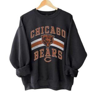 Vintage Chicago Bears Football Sweatshirt - Black Retro Crewneck Pullover